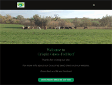 Tablet Screenshot of crispin-grassfedbeef.com